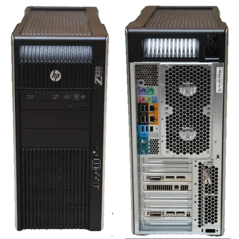 hp z820 radna stanica napred i nazad