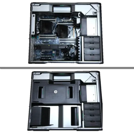 1.hp-z820-Dual-sa-rtx2060-otvoreno-kuciste-nagasaki hp z820 unutrasnjost