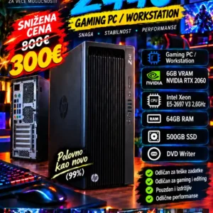 GEJMING ZVER Hp Intel Xeon vs i7-10g/16Gb-DDR4/RTX2060+RTX3070/SSD+500GB
